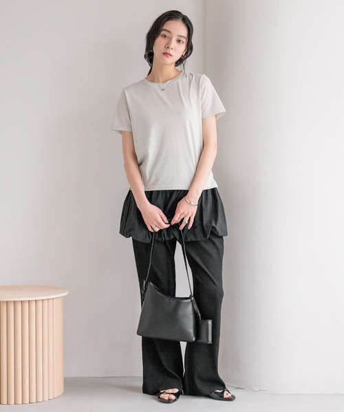 LOWRYS FARM(ローリーズファーム)の「プチラメTEE 499872(Tシャツ/カットソー・レディース・シルバー/ゴールド/ブラック・FREE)」の6枚目の写真