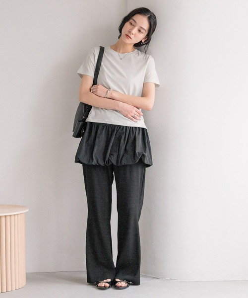 LOWRYS FARM(ローリーズファーム)の「プチラメTEE 499872(Tシャツ/カットソー・レディース・シルバー/ゴールド/ブラック・FREE)」の7枚目の写真