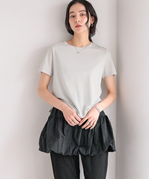 LOWRYS FARM(ローリーズファーム)の「プチラメTEE 499872(Tシャツ/カットソー・レディース・シルバー/ゴールド/ブラック・FREE)」の8枚目の写真