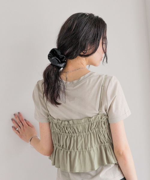 LOWRYS FARM(ローリーズファーム)の「プチラメTEE 499872(Tシャツ/カットソー・レディース・シルバー/ゴールド/ブラック・FREE)」の13枚目の写真