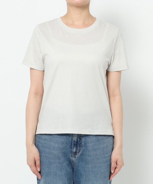 LOWRYS FARM(ローリーズファーム)の「プチラメTEE 499872(Tシャツ/カットソー・レディース・シルバー/ゴールド/ブラック・FREE)」の14枚目の写真