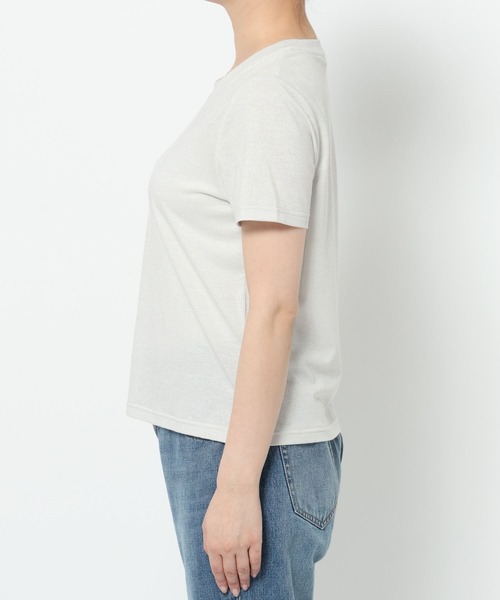 LOWRYS FARM(ローリーズファーム)の「プチラメTEE 499872(Tシャツ/カットソー・レディース・シルバー/ゴールド/ブラック・FREE)」の15枚目の写真