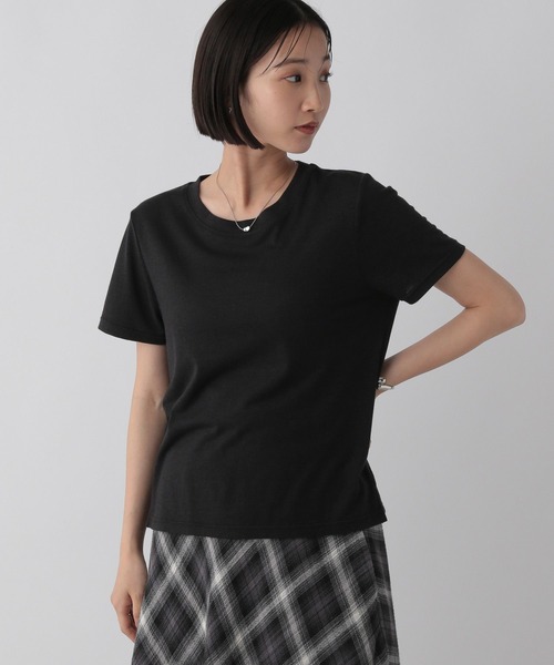 LOWRYS FARM(ローリーズファーム)の「プチラメTEE 499872(Tシャツ/カットソー・レディース・シルバー/ゴールド/ブラック・FREE)」の4枚目の写真