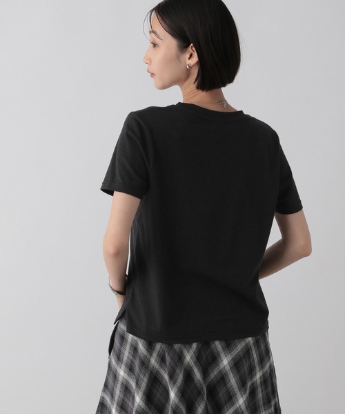 LOWRYS FARM(ローリーズファーム)の「プチラメTEE 499872(Tシャツ/カットソー・レディース・シルバー/ゴールド/ブラック・FREE)」の5枚目の写真