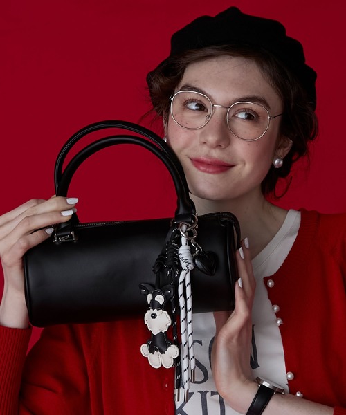 BONLECILL Marche（ボンルシールマルシェ）の「【BONLECILL Marche】シリンダーハンドバッグ（ハンドバッグ・レディース・アイボリー/ブラック/レッド/クリーム・FREE）」の3枚目の写真