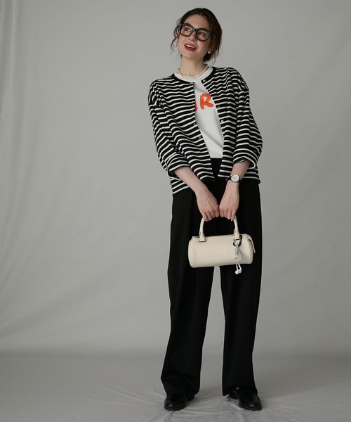 BONLECILL Marche（ボンルシールマルシェ）の「【BONLECILL Marche】シリンダーハンドバッグ（ハンドバッグ・レディース・アイボリー/ブラック/レッド/クリーム・FREE）」の20枚目の写真