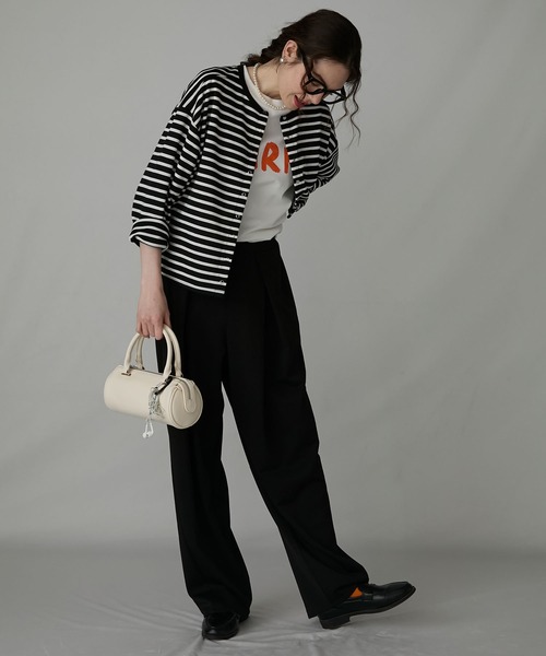 BONLECILL Marche（ボンルシールマルシェ）の「【BONLECILL Marche】シリンダーハンドバッグ（ハンドバッグ・レディース・アイボリー/ブラック/レッド/クリーム・FREE）」の21枚目の写真