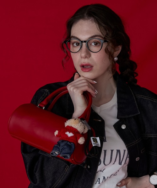 BONLECILL Marche（ボンルシールマルシェ）の「【BONLECILL Marche】シリンダーハンドバッグ（ハンドバッグ・レディース・アイボリー/ブラック/レッド/クリーム・FREE）」の9枚目の写真