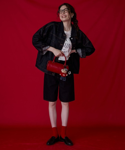 BONLECILL Marche（ボンルシールマルシェ）の「【BONLECILL Marche】シリンダーハンドバッグ（ハンドバッグ・レディース・アイボリー/ブラック/レッド/クリーム・FREE）」の11枚目の写真