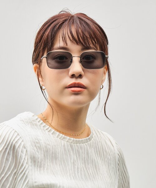 GDC サングラス 新品未使用 Zoff|GDC ウェリントン型 サングラス|メタルフレーム|紫外線