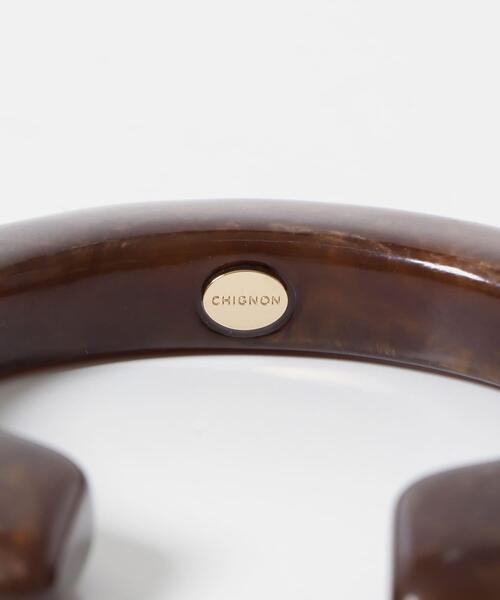 URBAN RESEARCH ROSSO WOMEN（アーバンリサーチ　ロッソ）の「CHIGNON　ホマイカCバングル（ブレスレット・レディース・アイボリー/ブラック/ブラウン・FREE）」の9枚目の写真