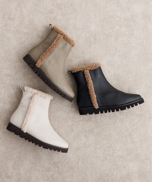 HIMIKO（ヒミコ）の「【HIMIKO】【撥水】ウェーブソールボアブーツ