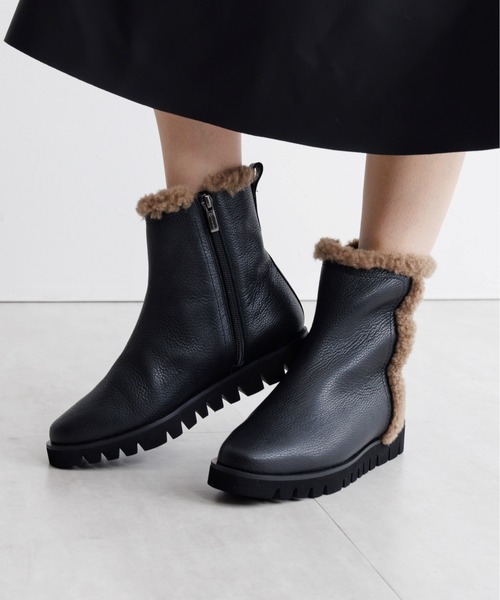 HIMIKO（ヒミコ）の「【HIMIKO】【撥水】ウェーブソールボアブーツ