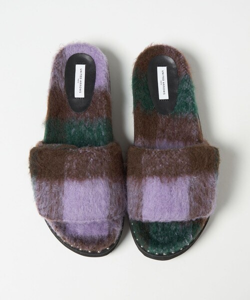 UNITED ARROWS（ユナイテッドアローズ）の「チェック スライダー サンダル（サンダル・レディース・ブラック/その他1・35/36/37/38）」の5枚目の写真