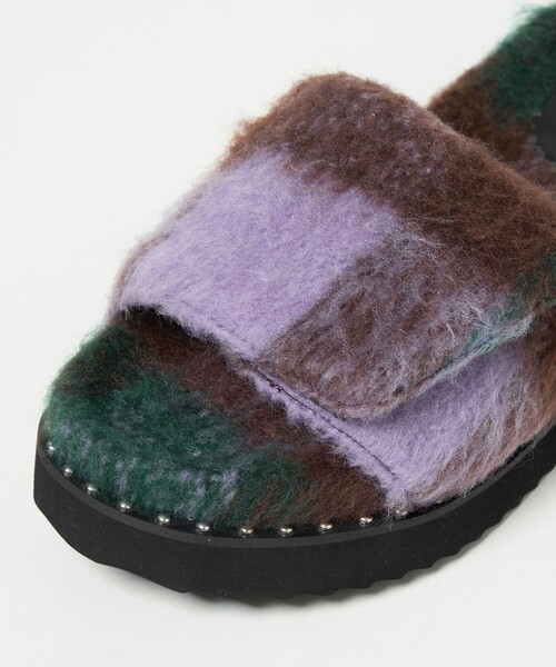 UNITED ARROWS（ユナイテッドアローズ）の「チェック スライダー サンダル（サンダル・レディース・ブラック/その他1・35/36/37/38）」の6枚目の写真