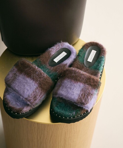 UNITED ARROWS（ユナイテッドアローズ）の「チェック スライダー サンダル（サンダル・レディース・ブラック/その他1・35/36/37/38）」の8枚目の写真