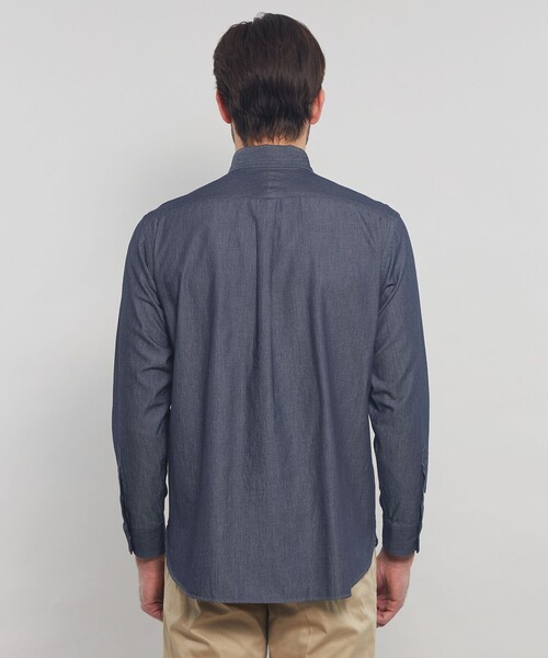 MACKINTOSH LONDON(マッキントッシュ ロンドン)の「ノンツイストコットンデニムボタンダウンシャツ(シャツ/ブラウス・メンズ・ブルー・M/L/XL)」の5枚目の写真