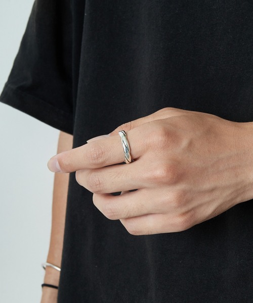 XOLO JEWELRY シルバーリング ツイストデザイン XOLO JEWELRY/ショロジュエリー] シングルツイストリング