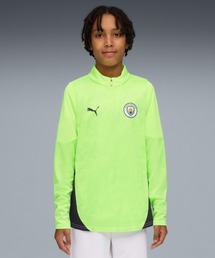 PUMA（プーマ）の「PUMA プーマ キッズ 2025-26 マンチェスターシティ FC 1/4 ジップトップ 128-164cm（スウェット）」