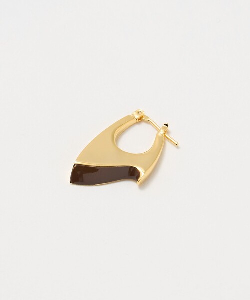 loni(ロニ)の「【一部別注】<loni>COLOR PEAK ピアス(ピアス(両耳用)・レディース・ダークブラウン/ライトピンク・FREE)」の5枚目の写真
