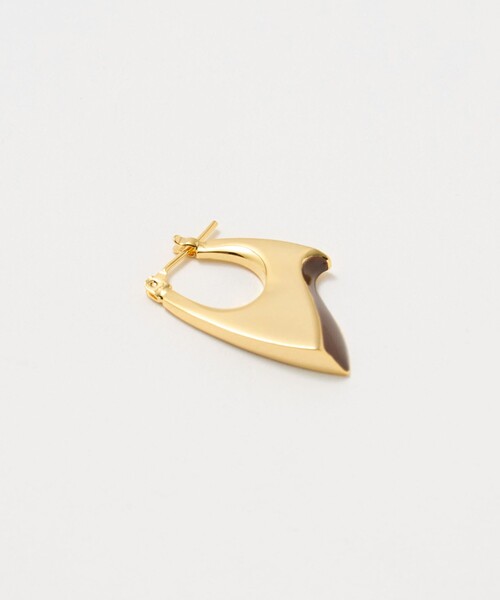 loni(ロニ)の「【一部別注】<loni>COLOR PEAK ピアス(ピアス(両耳用)・レディース・ダークブラウン/ライトピンク・FREE)」の6枚目の写真