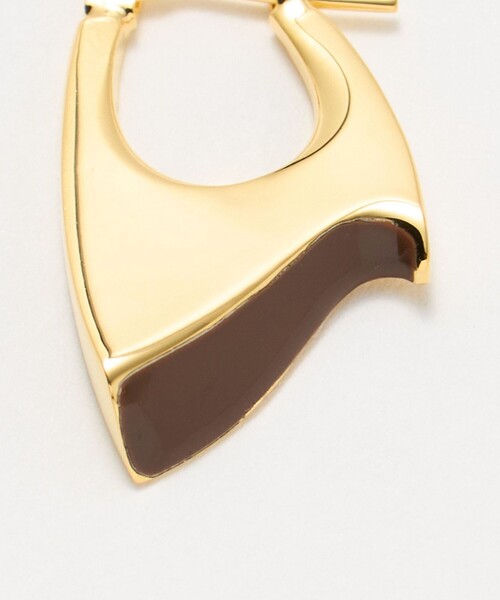 loni(ロニ)の「【一部別注】<loni>COLOR PEAK ピアス(ピアス(両耳用)・レディース・ダークブラウン/ライトピンク・FREE)」の8枚目の写真