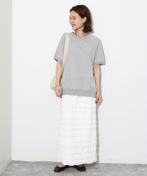 【美品】 スローブイエナ ミニ裏毛ハーフスリーブプルオーバー 近年モデル 美品】 スローブイエナ ミニ裏毛ハーフスリーブプルオーバー