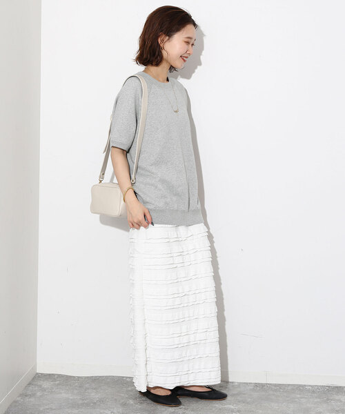 【美品】 スローブイエナ ミニ裏毛ハーフスリーブプルオーバー 近年モデル 23SS SLOBE IENA ミニ裏毛ハーフスリーブプルオーバー - メルカリ