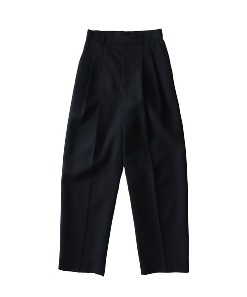 DRESSLAVE(ドレスレイブ)の「suiting 2tuck trousers(スーチングツータックトラウザーズ)(スラックス・レディース・ブラウン/ネイビー・38/36)」の1枚目の写真