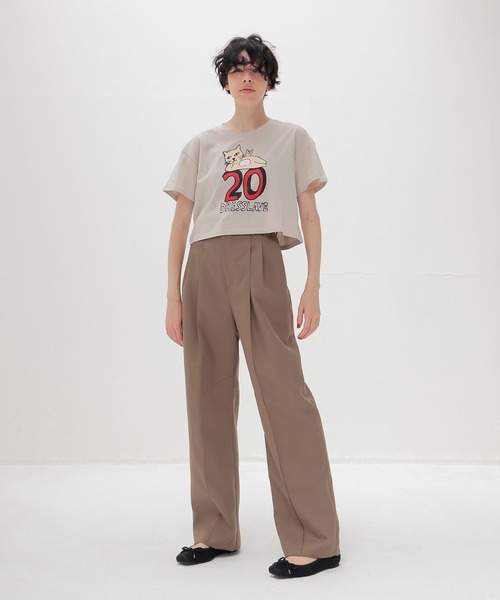 DRESSLAVE(ドレスレイブ)の「suiting 2tuck trousers(スーチングツータックトラウザーズ)(スラックス・レディース・ブラウン/ネイビー・38/36)」の8枚目の写真