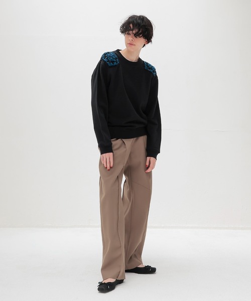 DRESSLAVE(ドレスレイブ)の「suiting 2tuck trousers(スーチングツータックトラウザーズ)(スラックス・レディース・ブラウン/ネイビー・38/36)」の13枚目の写真