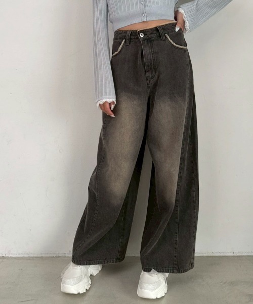 vintage ラメデニムスラックス 505ZXX レギュラーストレート ヴィンテージ デニムパンツ