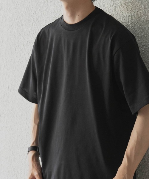 ITEMS URBANRESEARCH(アイテムズ アーバンリサーチ)の「『接触冷感/UVカット』シルケットクルーネックTシャツ(Tシャツ/カットソー・メンズ・グレー系その他/ブラック/グリーン/ホワイト・LARGE/MEDIUM/SMALL)」の13枚目の写真