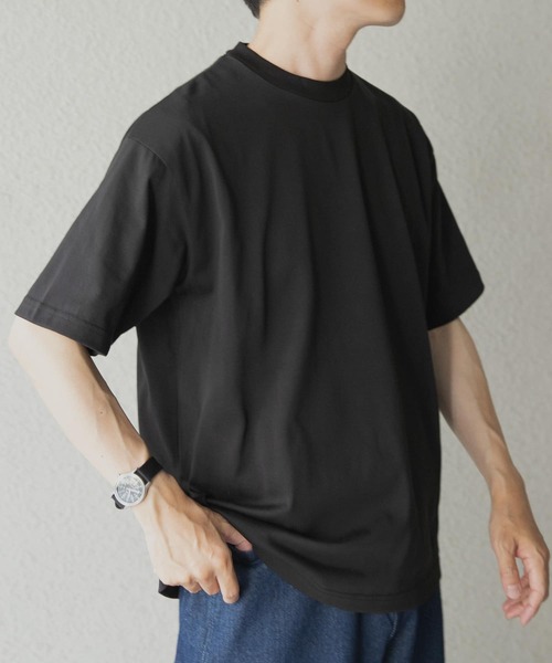 ITEMS URBANRESEARCH(アイテムズ アーバンリサーチ)の「『接触冷感/UVカット』シルケットクルーネックTシャツ(Tシャツ/カットソー・メンズ・グレー系その他/ブラック/グリーン/ホワイト・LARGE/MEDIUM/SMALL)」の17枚目の写真