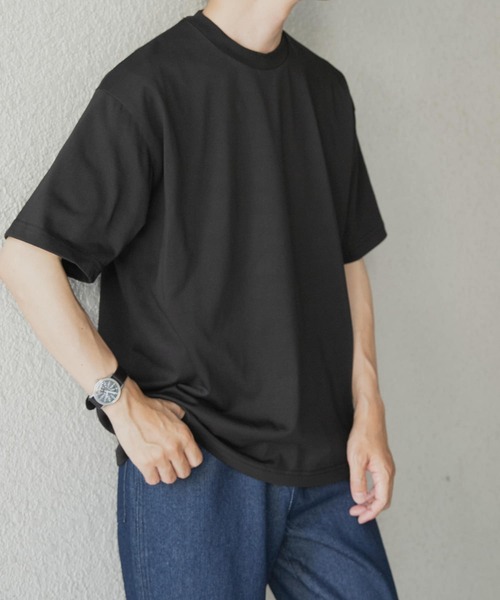 ITEMS URBANRESEARCH(アイテムズ アーバンリサーチ)の「『接触冷感/UVカット』シルケットクルーネックTシャツ(Tシャツ/カットソー・メンズ・グレー系その他/ブラック/グリーン/ホワイト・LARGE/MEDIUM/SMALL)」の18枚目の写真