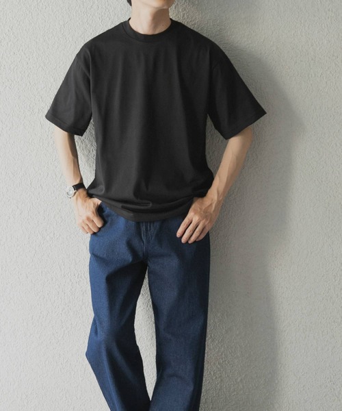 ITEMS URBANRESEARCH(アイテムズ アーバンリサーチ)の「『接触冷感/UVカット』シルケットクルーネックTシャツ(Tシャツ/カットソー・メンズ・グレー系その他/ブラック/グリーン/ホワイト・LARGE/MEDIUM/SMALL)」の20枚目の写真