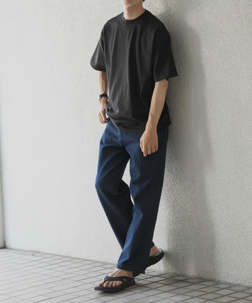 ITEMS URBANRESEARCH(アイテムズ アーバンリサーチ)の「『接触冷感/UVカット』シルケットクルーネックTシャツ(Tシャツ/カットソー・メンズ・グレー系その他/ブラック/グリーン/ホワイト・LARGE/MEDIUM/SMALL)」の22枚目の写真