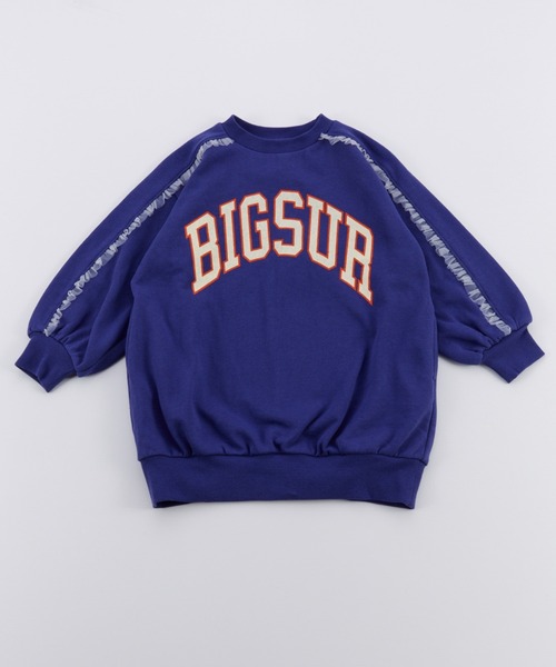 Ocean&Ground（オーシャン&グラウンド）の「ｶﾚｯｼﾞﾛｺﾞｽｳｪｯﾄﾜﾝﾋﾟｰｽ（ワンピース・キッズ・ライトグレー/ブルー系その他/チャコール/イエロー・140/130/100/90/120/110）」の4枚目の写真