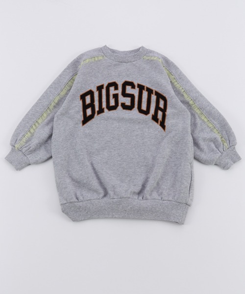 Ocean&Ground（オーシャン&グラウンド）の「ｶﾚｯｼﾞﾛｺﾞｽｳｪｯﾄﾜﾝﾋﾟｰｽ（ワンピース・キッズ・ライトグレー/ブルー系その他/チャコール/イエロー・140/130/100/90/120/110）」の2枚目の写真