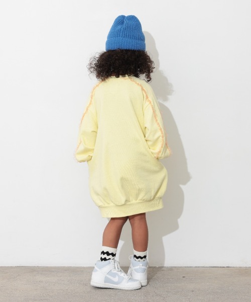 Ocean&Ground（オーシャン&グラウンド）の「ｶﾚｯｼﾞﾛｺﾞｽｳｪｯﾄﾜﾝﾋﾟｰｽ（ワンピース・キッズ・ライトグレー/ブルー系その他/チャコール/イエロー・140/130/100/90/120/110）」の7枚目の写真