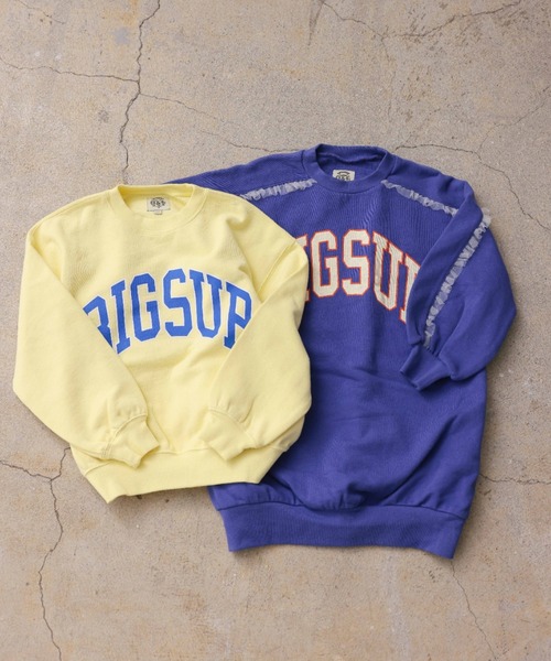 Ocean&Ground（オーシャン&グラウンド）の「ｶﾚｯｼﾞﾛｺﾞｽｳｪｯﾄﾜﾝﾋﾟｰｽ（ワンピース・キッズ・ライトグレー/ブルー系その他/チャコール/イエロー・140/130/100/90/120/110）」の10枚目の写真