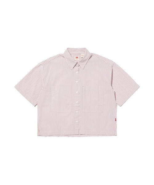 Levi's(リーバイス)の「Levi's/リーバイス HARLIE SS クロップドシャツ(シャツ/ブラウス・レディース・レッド・XS/S/M)」の2枚目の写真