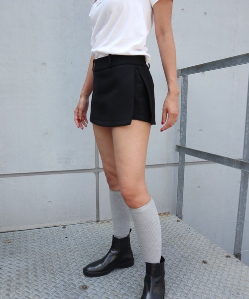 FIG&VIPER（フィグアンドバイパー）の「インパン付ラップミニSK（スカート・レディース・ブラック・FREE）」の18枚目の写真