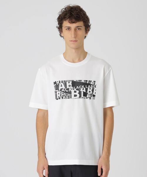 BLACK LABEL CRESTBRIDGE(ブラックレーベル・クレストブリッジ)の「【一部店舗限定】ジオメトリックロゴグラフィックTシャツ(Tシャツ/カットソー・メンズ・ブラック/オフホワイト/ピンク系その他2・XL/M/L)」の2枚目の写真