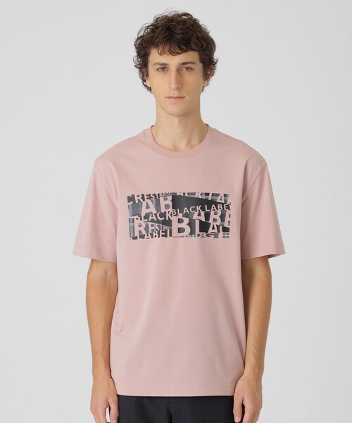BLACK LABEL CRESTBRIDGE(ブラックレーベル・クレストブリッジ)の「【一部店舗限定】ジオメトリックロゴグラフィックTシャツ(Tシャツ/カットソー・メンズ・ブラック/オフホワイト/ピンク系その他2・XL/M/L)」の3枚目の写真