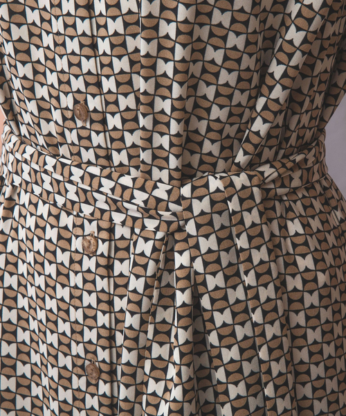 NARACAMICIE】幾何柄ノースリワンピース（ワンピース）｜NARACAMICIE