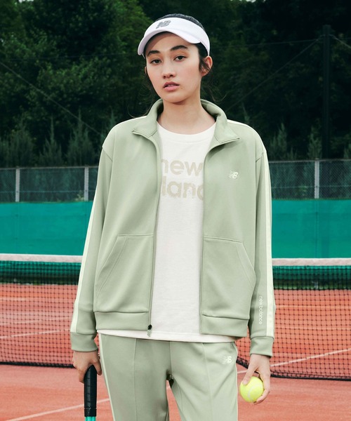 NEW BALANCE(ニューバランス)の「ニットトラックジャケット(ジャージ・レディース・ライトグリーン・LARGE/SMALL/MEDIUM/X-LARGE)」の4枚目の写真