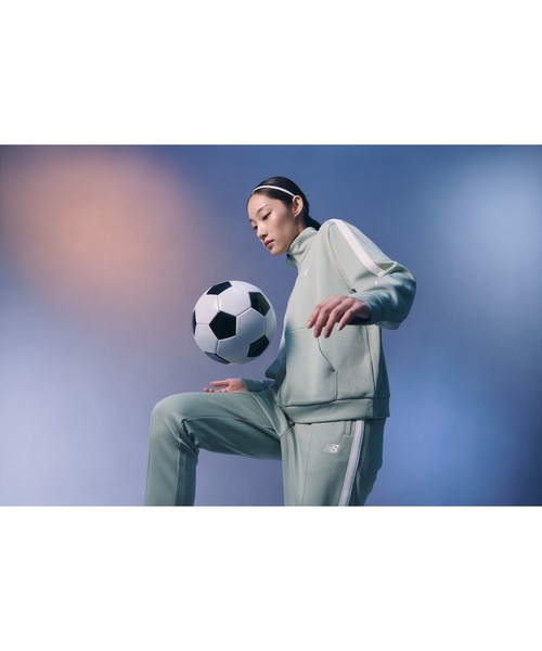 NEW BALANCE(ニューバランス)の「ニットトラックジャケット(ジャージ・レディース・ライトグリーン・LARGE/SMALL/MEDIUM/X-LARGE)」の3枚目の写真