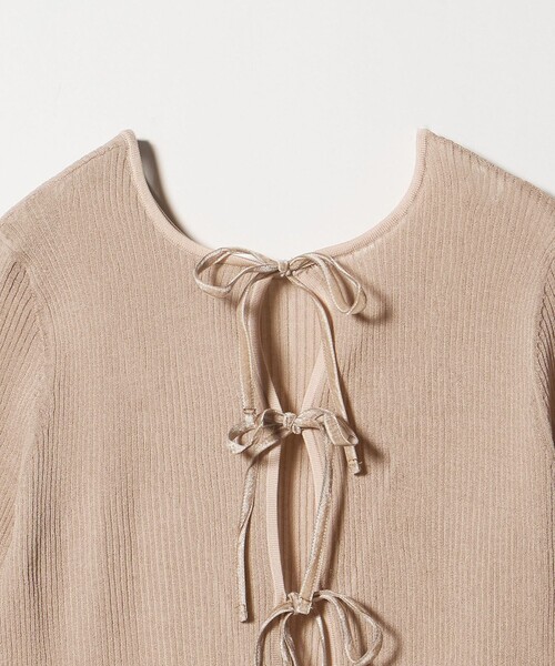 UNITED ARROWS（ユナイテッドアローズ）の「シアー リボン 2WAYカーディガン ウォッシャブル（カーディガン/ボレロ・レディース・ブラック/ベージュ/ネイビー・FREE）」の20枚目の写真