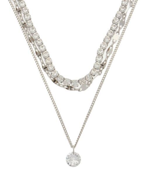 EVRIS（エヴリス）の「RHINESTONE 3連ネックレス（ネックレス・レディース・ゴールド/シルバー・FREE）」の8枚目の写真